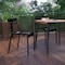 Flash Furniture Black All-Weather Armless Steel Dining Chair, 2PK 2-XU-CH-10318-BK-GG - alternate 6